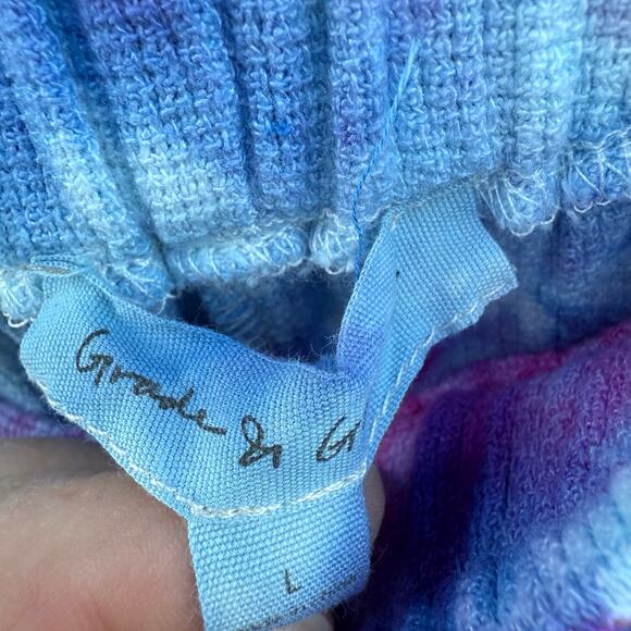 Grade & gather Upcycled ice dyed cropped pants - Picture 3 of 9